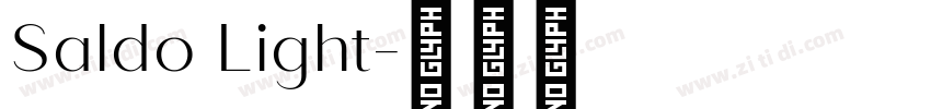Saldo Light字体转换